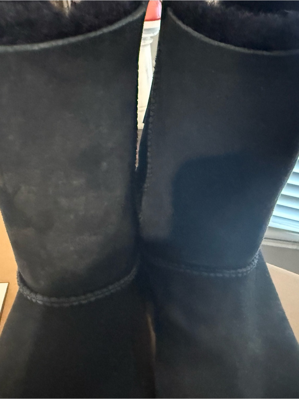 UGG Black Classic Short Suede Shearling Boots, authentic, size 9 - Picture 9 of 9